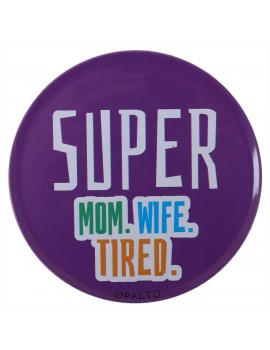 SUPER MOM WIFE TIRED TASARIM METAL BARDAK ALTLIGI